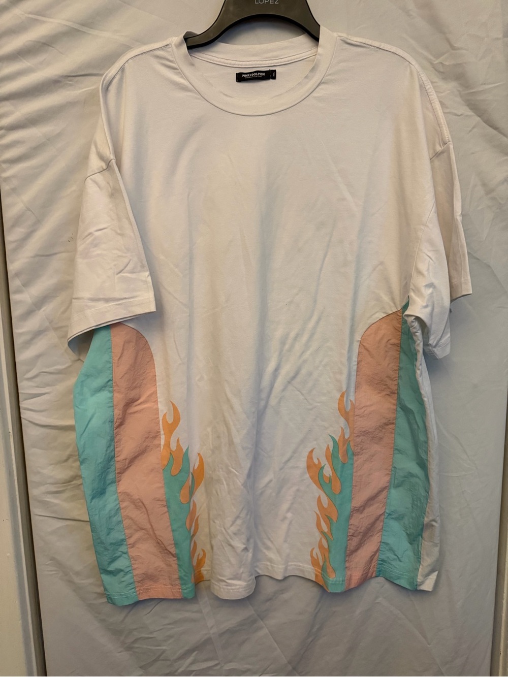 XXL Men’s Pink + Dolphin The Wave Flare Tee